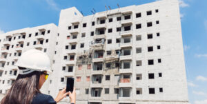 Asentamiento de un edificio